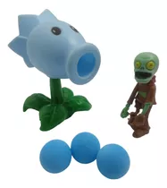 Boneco Brinquedo Plants Vs Zumbis Miniatura Planta Azul