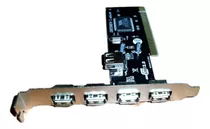 Tarjeta Pci Usb2.o Vt62112l  4 Puertos 