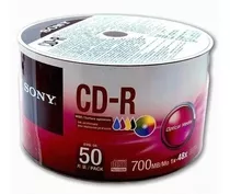 Cono X 50 Discos Cd-r Grabable Imprimible 48x 700mb Sony