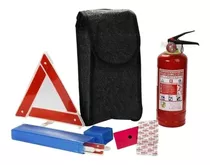 Auto Kit Seguridad Extintor 1kg Botiquin Triangulos Estuche