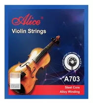 Cuerdas De Violin 4 Cuerdas Marca Alice A703