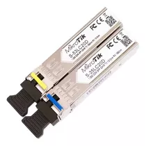 Kit Módulos Gbic Sfp Mikrotik S-3553lc20d Par Wdm 20km Lc 1f