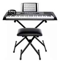 Kit Teclado Musical Alesis Bravo 61 Silla Organeta Audífonos