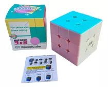 Cubo De Rubik 3x3 Colores Pasteles Marca Qiyi Mo Fang Ge