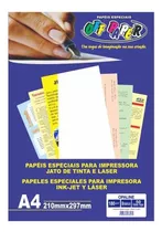 Papel Opaline A4 210x297mm 180g 50 Folhas Off Paper Cor Branco