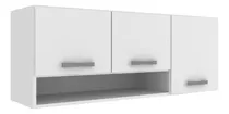 Mueble De Cocina Armario Aereo - 3 Puertas - Con Repisa Color Blanco