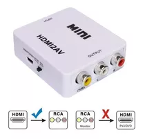 Adaptador Convertidor De Señales Hdmi A Rca Video Av Tv Dvd