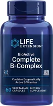 Bioactive Complete B-complex Complejo B 60 Cápsulas Veg Natural