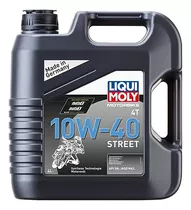 Aceite Para Motor Liqui Moly Sintético 10w-40 Para Motos Y Cuatriciclos