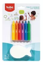 Set Crayolas Para Baño Con Esponja Buba, Mvd Kids