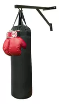 Saco De Boxeo 100cm Relleno + Soporte Pared + 1 Par Guantes