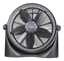 Ventilador Turbo Circulador James Tpj 16 3 Velocidades Cantidad De Aspas 5 Color De La Estructura Negro Color De Las Aspas Negro Diámetro 400 Mm Material De Las Aspas Plástico