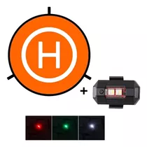 Tapete De Pouso + Led Sinalizador Para Drone Heliporto 