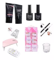 Kit Uñas Polygel + Mini Lampara De Regalo