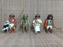 Lote 7767 - 04 Personagens Egipcios - Playmobil