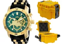 Relógio Invicta Pro Diver 23425 Original Banhado Ouro Maleta