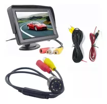 Kit Retroceso Para Auto Pantalla 4.3 + Cámara Embutida 12vt