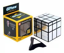 Cubo Rubik Qiyi Mirror 3x3 Speed Dorado Color De La Estructura Plateado
