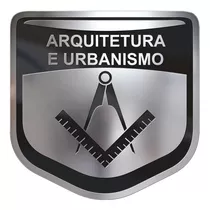Adesivo Carro,emblema Para Carro Curso Arquitetura Urbanismo