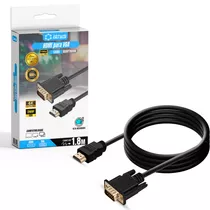 Cabo Conversor Hdmi Macho X Vga Macho 1.8 Metros