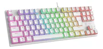 Teclado Mecânico Gamer Ninja Leap Pudim Switch Blue, Rainbow