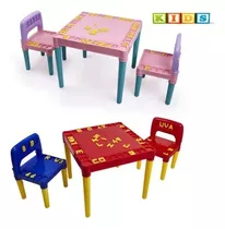 Mesa Infantil Colorida Com 2 Cadeira Tritec - 3827