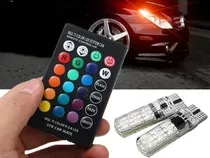 T10 Led Rgb Cola De Pez Pescado Control Remoto Auto - Moto