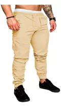 Pantalón Jogger Elastizado Hombre Chupín Bolsillos Bengalina