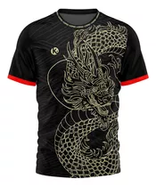 Camiseta Futbol Kapho China Black Dragon Adultos