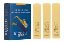 Kit Com 3 Palhetas Rigotti Gold Strong - Sax Alto 3,0