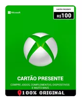 Cartão Xbox Live 100 Reais Gift Card Brasileiro Envio Rápido