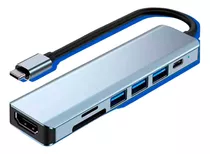 Adaptador Hub Usb Tipo C 3.0 Regua Dock Macbook Dell iPad Pc