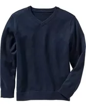 Pullover Azul Colegial Escote V T. 6 Al 16 Casa Tutim