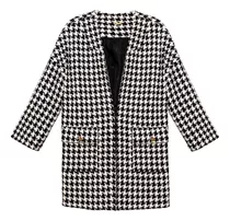 Blazer Ginebra Wood Mujer Estampado Lana 