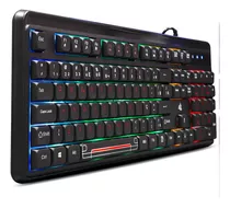 Teclado Gamer Para Computador Led Rgb Usb Abnt2 Multimida