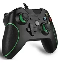 Controle Compatível Xbox One E Pc Com Fio Feir Cor Preto