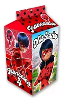 Bolsita Milkbox Ladybug Miraculous Personalizada Imprimible 