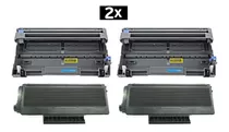 02 Cilindro + 02 Cartucho Toner Compativel Para Uso Em Brother Dcp-8085 Dcp-8080 Tn-650 Dr-620 Mfc-8890 8070 Mfc-8480 