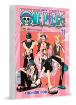 Livro Manga One Piece Vol. 11. Oda, Eiichiro. Português. Panini - Mole