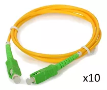 Patch Cord Fibra Optica Sc/apc 3m X10u Single Mode