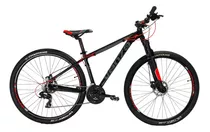 Mountain Bike Venzo Skyline R29 M 21v Frenos De Disco Hidráulico Cambios Shimano Tourney Tx Color Negro/rojo  