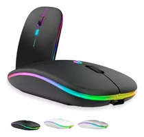 Mouse Sem Fio Usb Recarregável Bluetooth Rgb Led Rapido