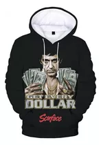 Sudadera Con Capucha Con Estampado 3d De La Película Scarfac