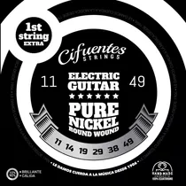 Cuerdas Guitarra Electrica 11-49 Pure Nickel Ac11 Cifuentes