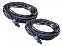 Pack 2 Cable Bafle Speakon Speakon 10 Mt 2x1 Profesional Pre