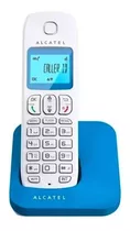 Teléfono Alcatel E130 Duo Inalámbrico - Color Blanco/azul