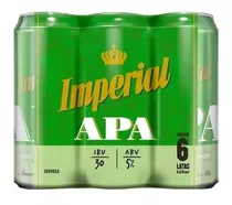 Cerveza Imperial Apa Lata 473ml Pack X 6- Berlin Bebidas