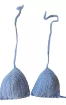 Corpiño Blue Bikini -tejido En Crochet - Forrado - En Stock