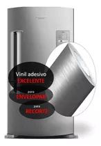 Adesivo Vinil Aço Inox Envelopa Geladeira Móvel 8m X 1m Larg Cor Aço Prata Envelopamento