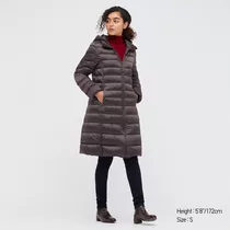 Tapado Uniqlo Ultra Light Down Coat Marron Capucha Desmon